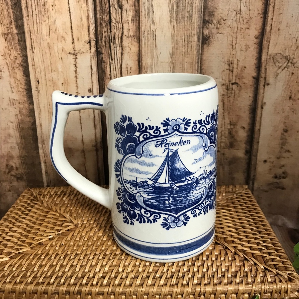 Heineken Delft Blue Beer Stein